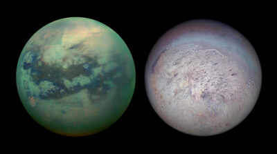 similarities between Titan and Triton moons